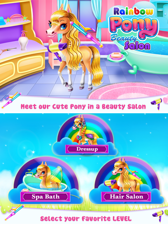 Screenshot #4 pour Rainbow Pony Beauty Salon