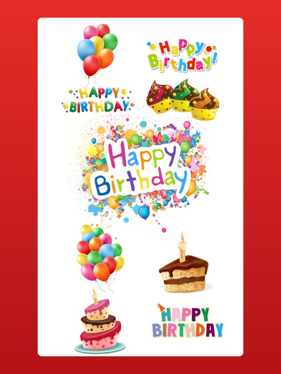 Screenshot #4 pour Happy Birthday Sticker HBD App