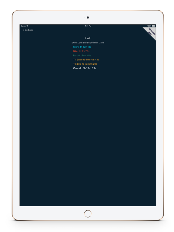 Screenshot #6 pour SBR Triathlon Calculator