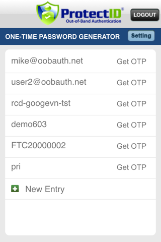 ProtectID® Authenticator screenshot 2