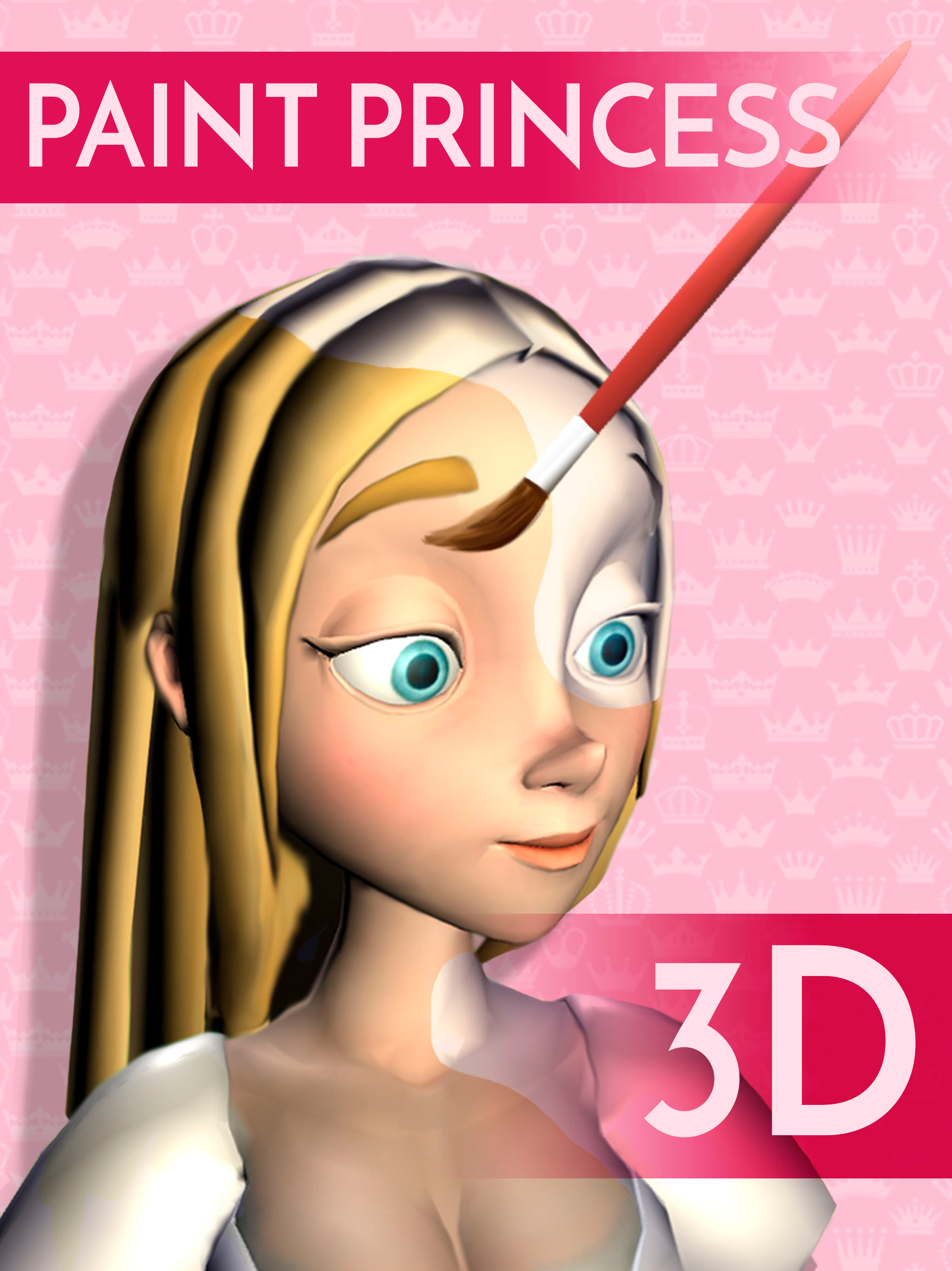 Princesses 3D Coloring book - Painting game