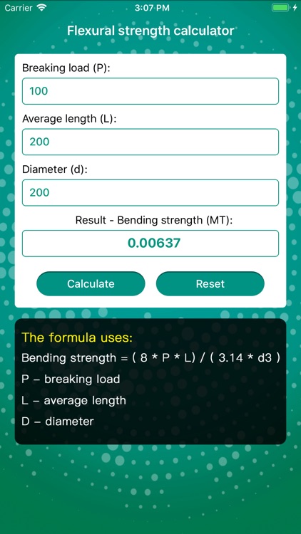 Flexural strength calculator screenshot-4