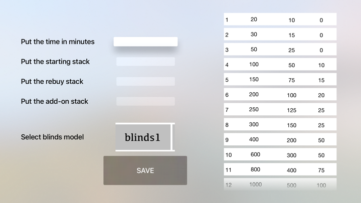 Screenshot #2 pour Poker Timer TV