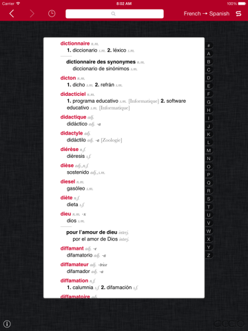 Screenshot #4 pour Accio: Français-Espagnol