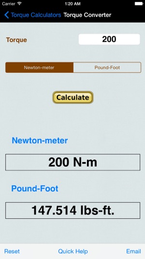 Newton Meter To Foot Pound Chart