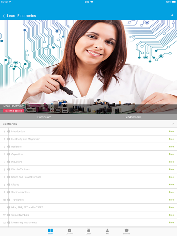 Learn Electronics by GLB iPad screenshot 2 - Education app