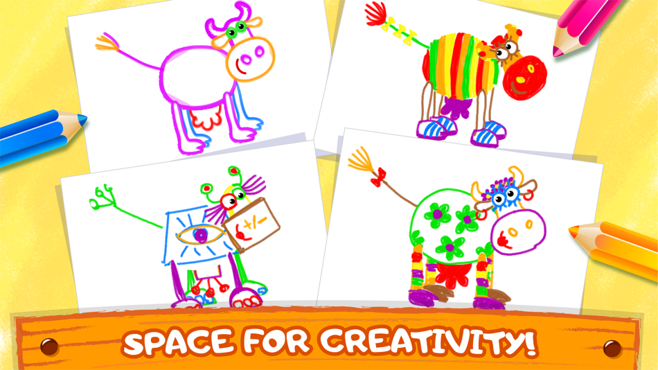 #7. Bini Coloring & Drawing Games (iOS) By: Bini Bambini Academy