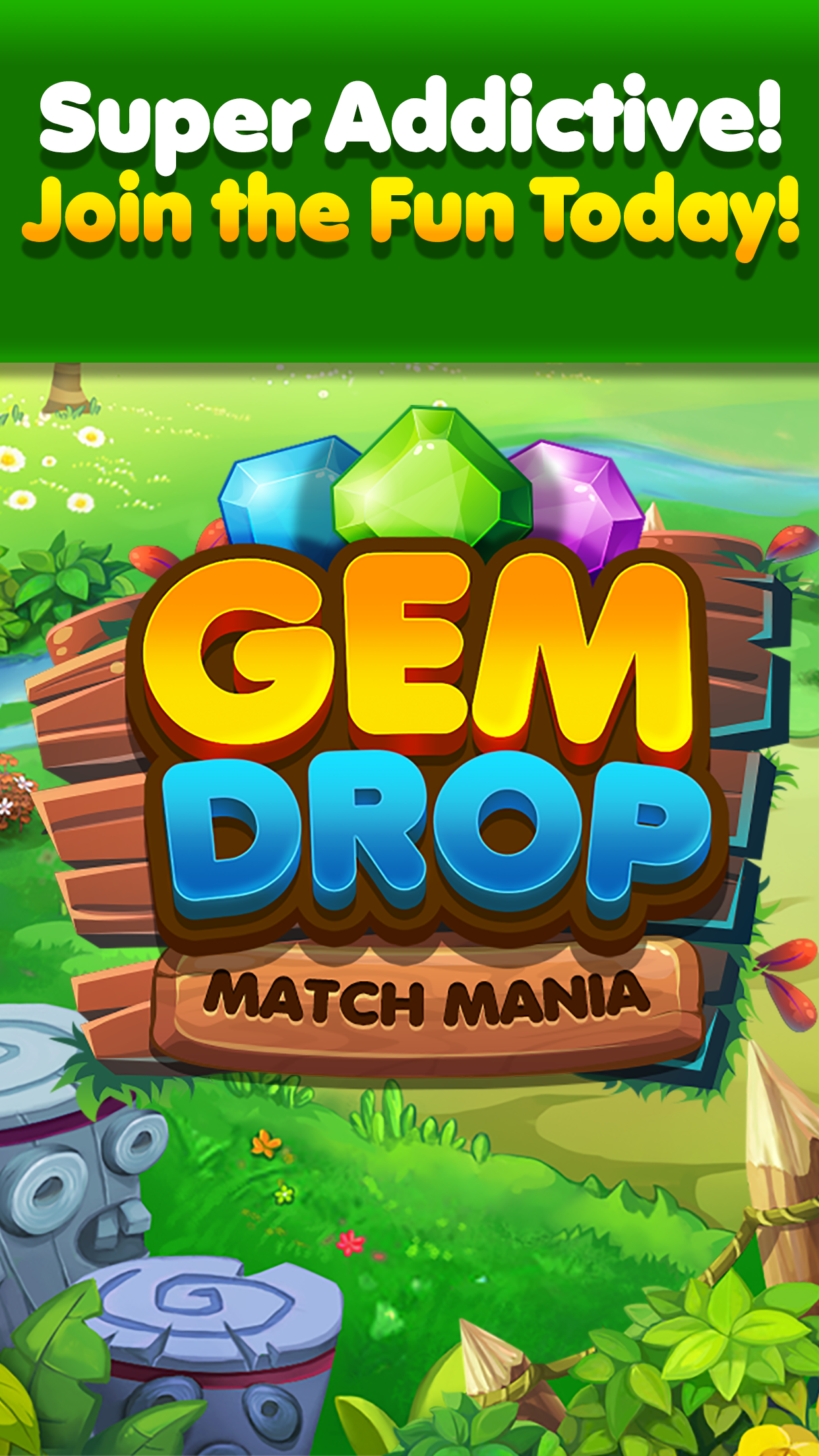Gem Drop: Match-3 Puzzle Mania