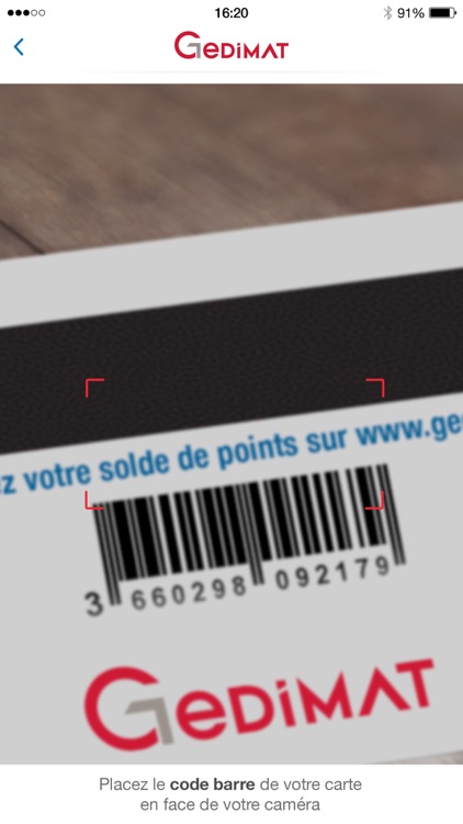 Ma carte de fidélité Gedimat