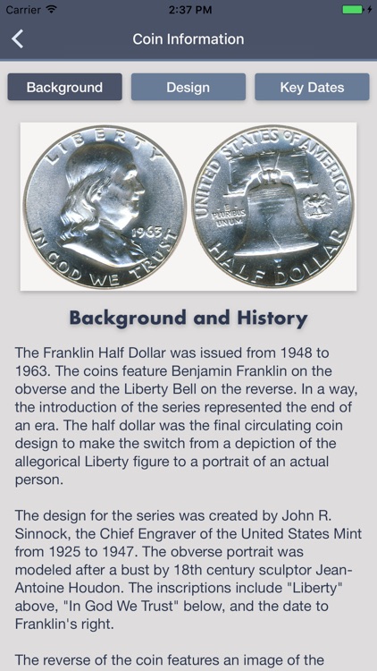 Franklin Half Dollars - Coin Collection Tracker
