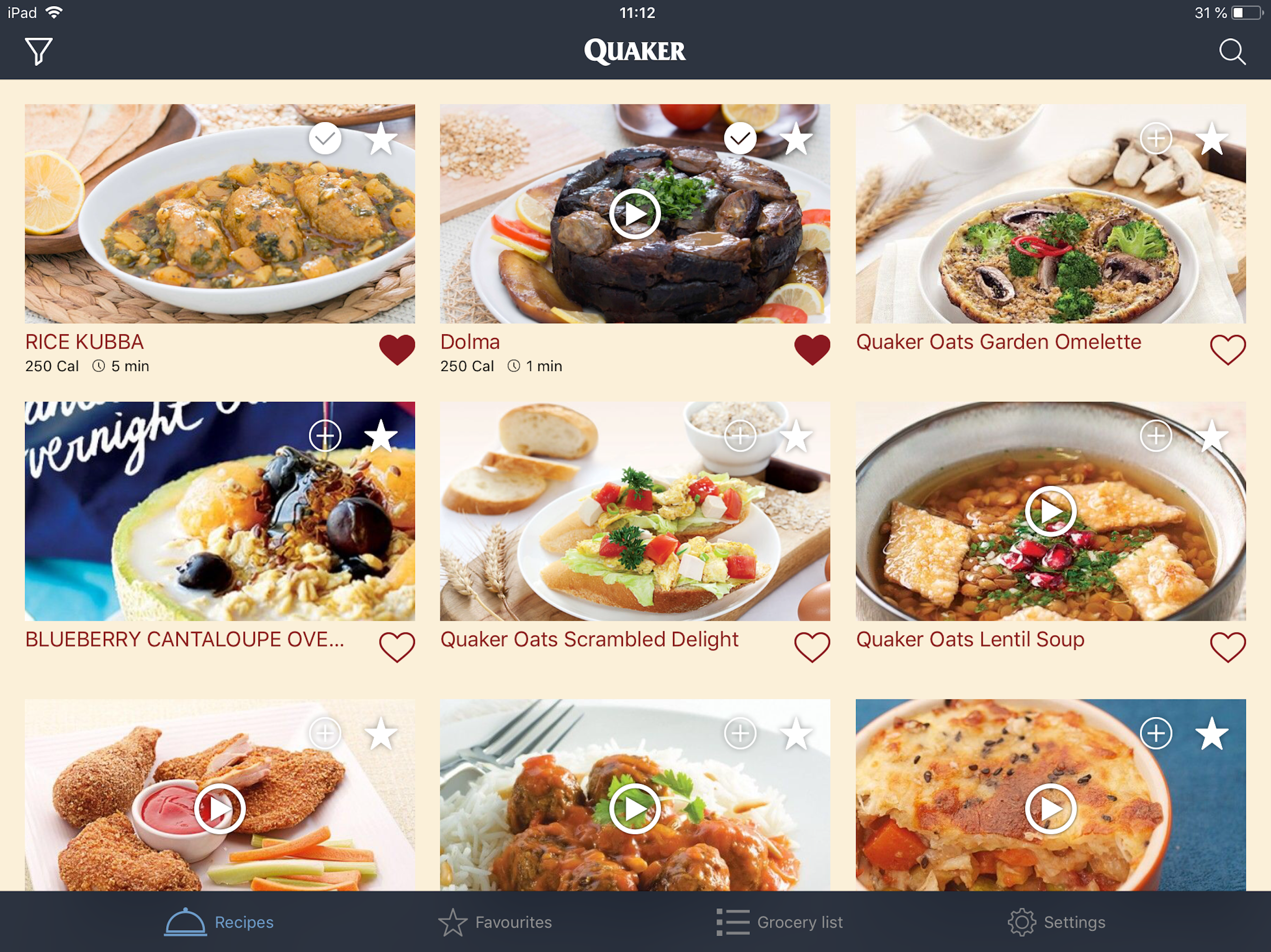 Quaker Arabia Recipes