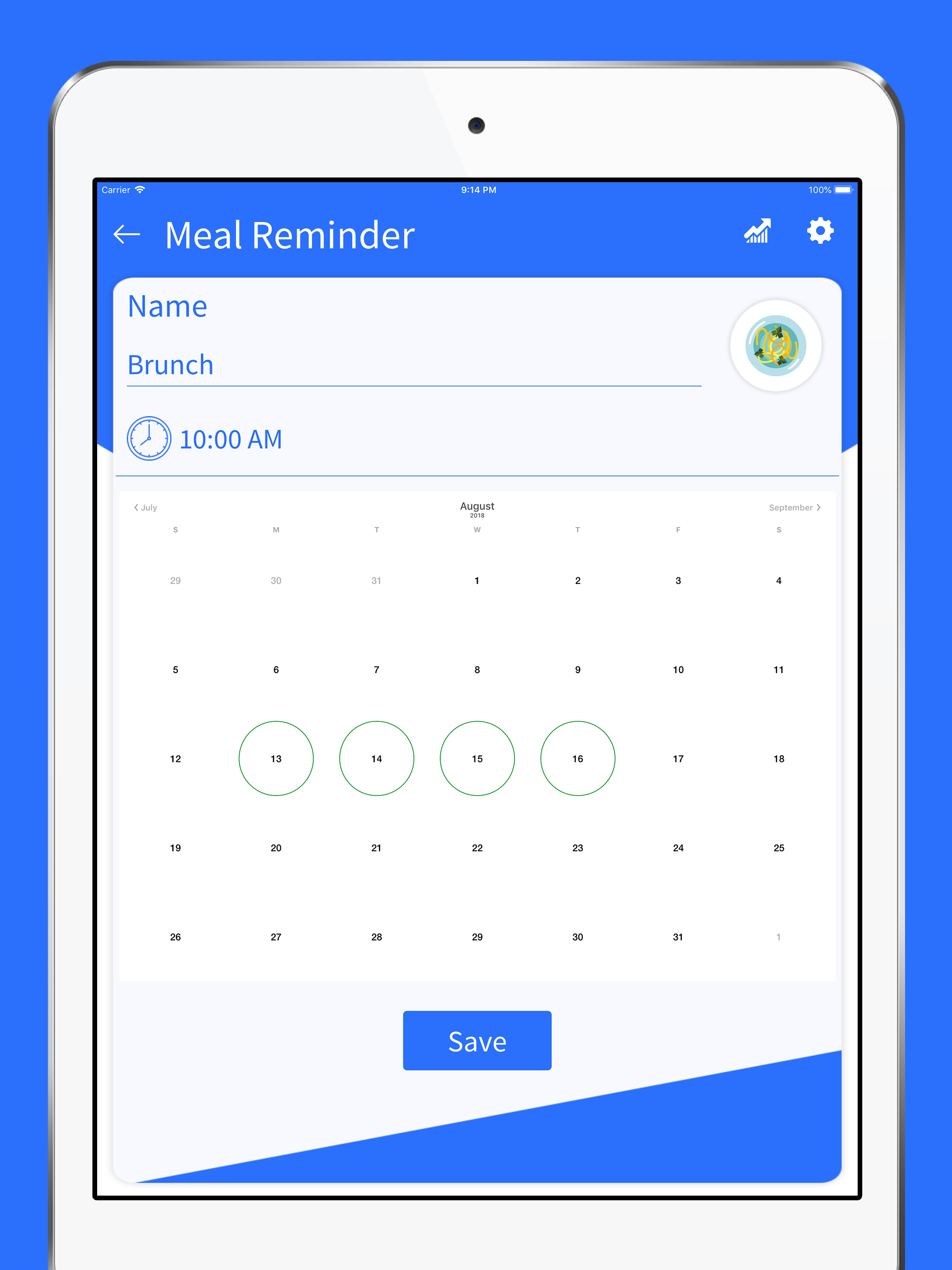 Meal Reminder - Time to Eat