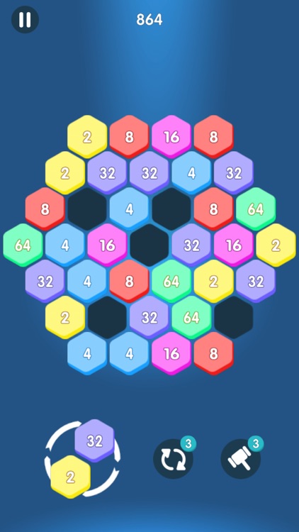 2048 Hexagon Block Puzzle