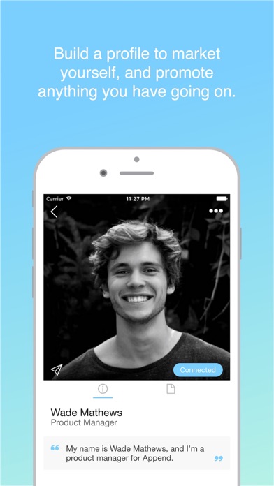 Append - Social business card screenshot 2
