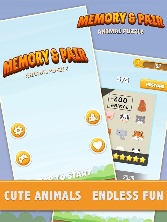 Screenshot #4 pour Animal Puzzle: Memory and Pair