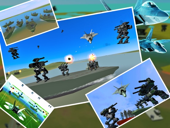 Screenshot #4 pour Combattant aérien VS Mech Robo