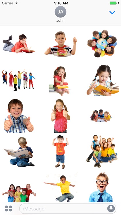 Fun Happy Children Stickers
