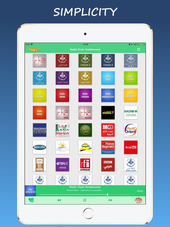 Radio Algeria - راديو الجزائر iPad screenshot 1 - Utilities app