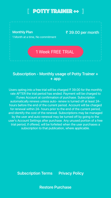 Screenshot #2 pour Potty Trainer ++