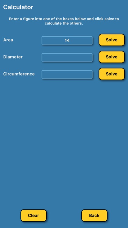 Circle Calculator Radius Area screenshot-4