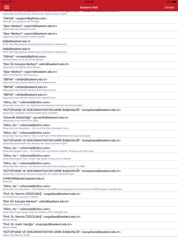 Başkent Öğrenci Asistanı iPad screenshot