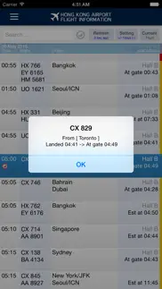 hong kong airport flight info. iphone screenshot 4