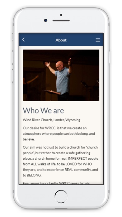 Wind River Church CMA screenshot 2