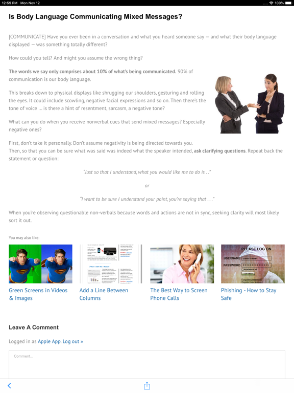 Tech-Talk App iPad screenshot 5 - Education app