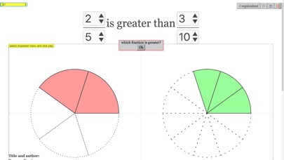 Compare Fractions Interactive screenshot 2