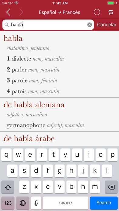 Accio: French-Spanish Screenshot