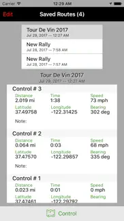 rally controls planner iphone screenshot 3