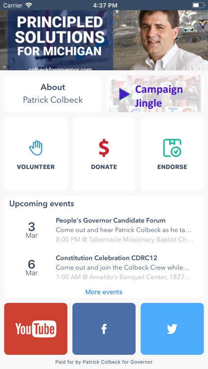 Colbeck for Governor!