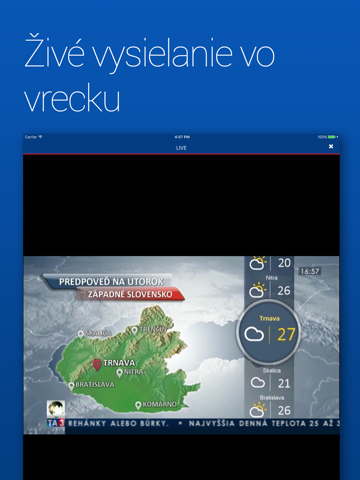 Televízia TA3 screenshot 2