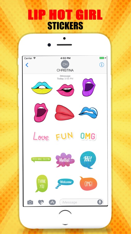 Hot Girl Lips Sticker