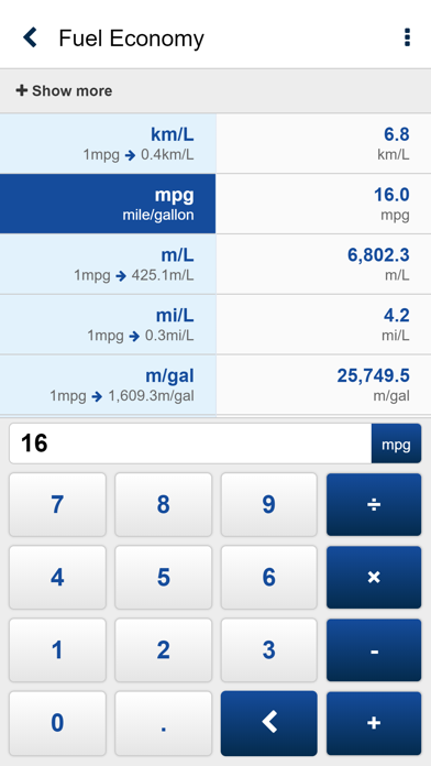 CSiUnits iPhone screenshot 4 - Utilities app