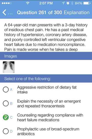 PANCE/PANRE Practice Exam v1 screenshot 3