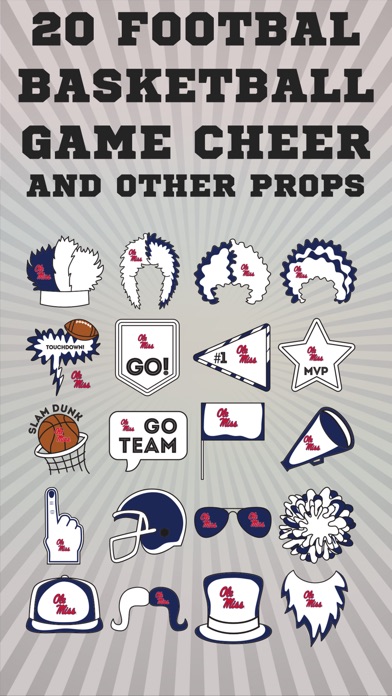 Ole Miss Rebels Selfie Stickers screenshot 3