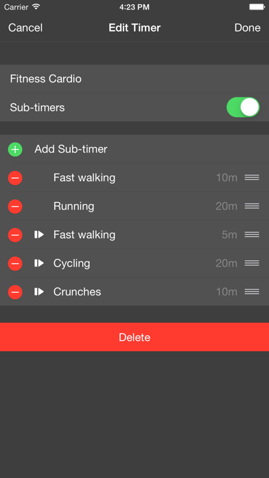 Timer! iPhone screenshot 5 - Utilities app