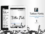 Tattoo Fonts - design your text tattoo ipad bilder 0