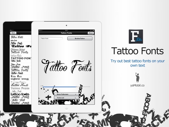 Tattoo Fonts - design your text tattooのおすすめ画像1