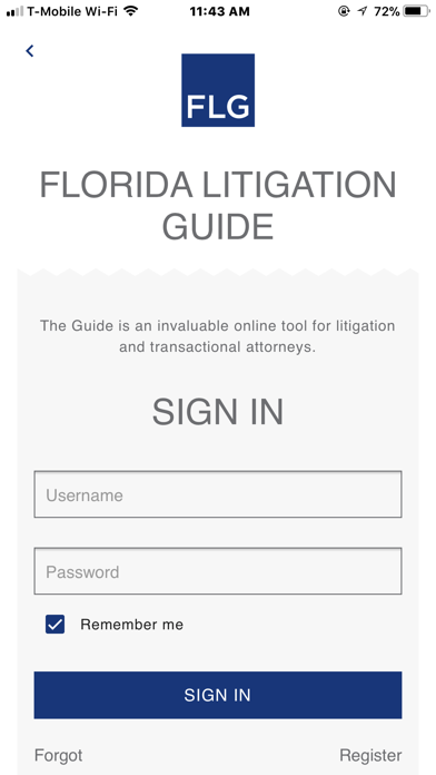 Florida Litigation Guide screenshot 2