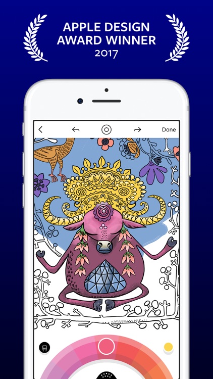Lake: De-Stress Therapy with Art Coloring Pages screenshot-0