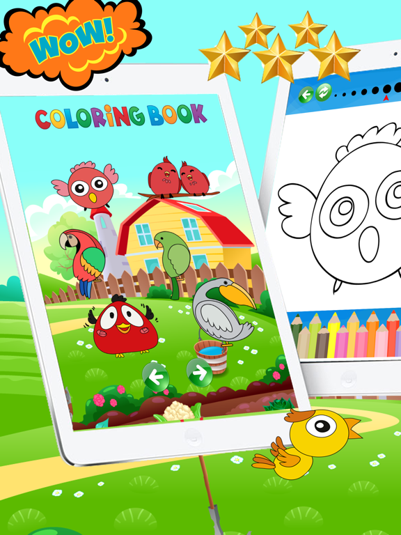 Screenshot #5 pour Volants livres à colorier d'oiseaux pour l'éducati