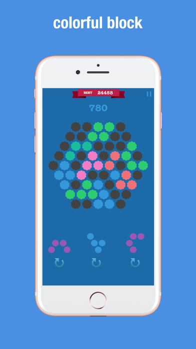 Hexagon Match Geometry Puzzle iPhone screenshot 5 - Games app