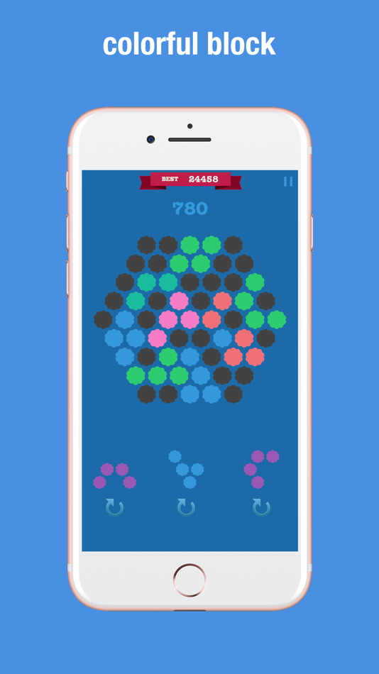 #5. Hexagon Match Geometry Puzzle (iOS) 由: 朝 姜