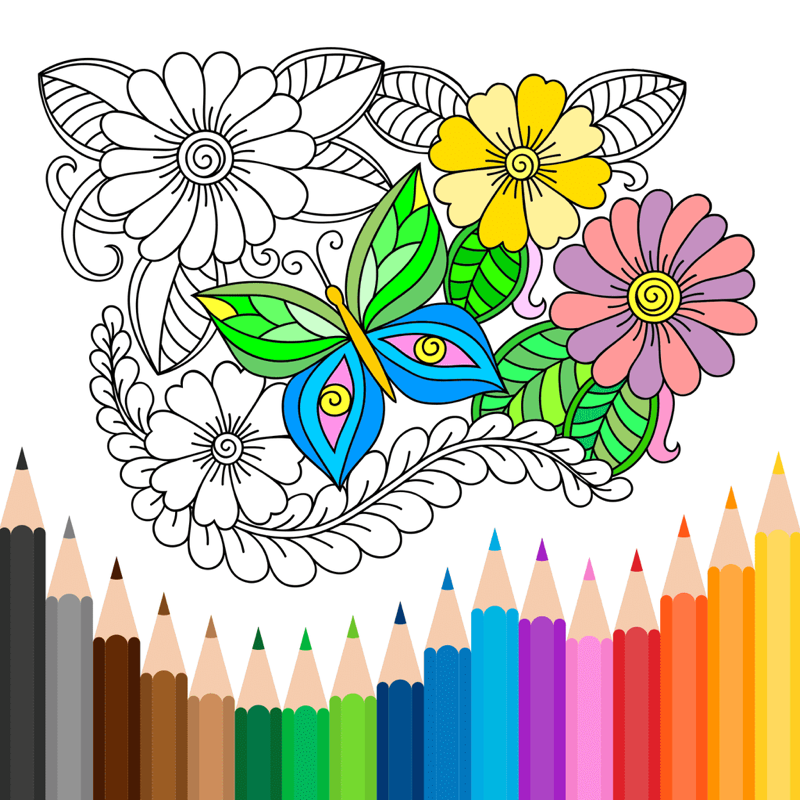 Anti-stress Colouring Book Fun