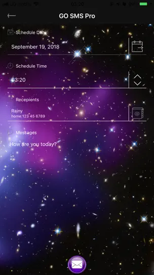 Capture d'écran de GO SMS Pro - Cool Themes SMS sur iPhone 2