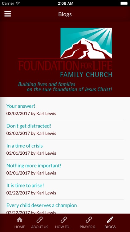 Foundation for Life Fam Church - Toronto, ON