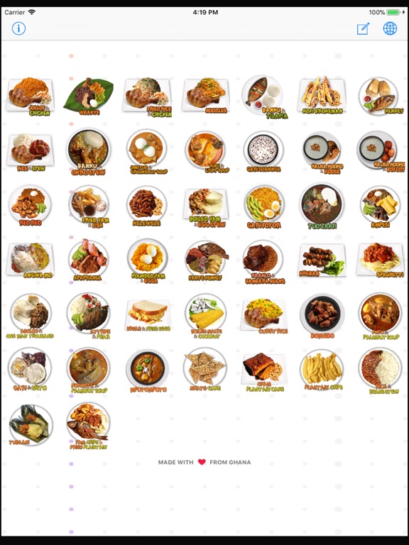 Screenshot #5 pour Food Stickers IV