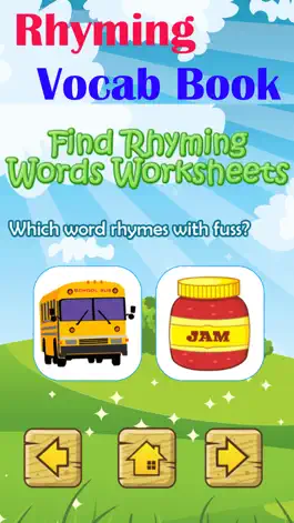Game screenshot Find Rhyming Words Worksheets apk